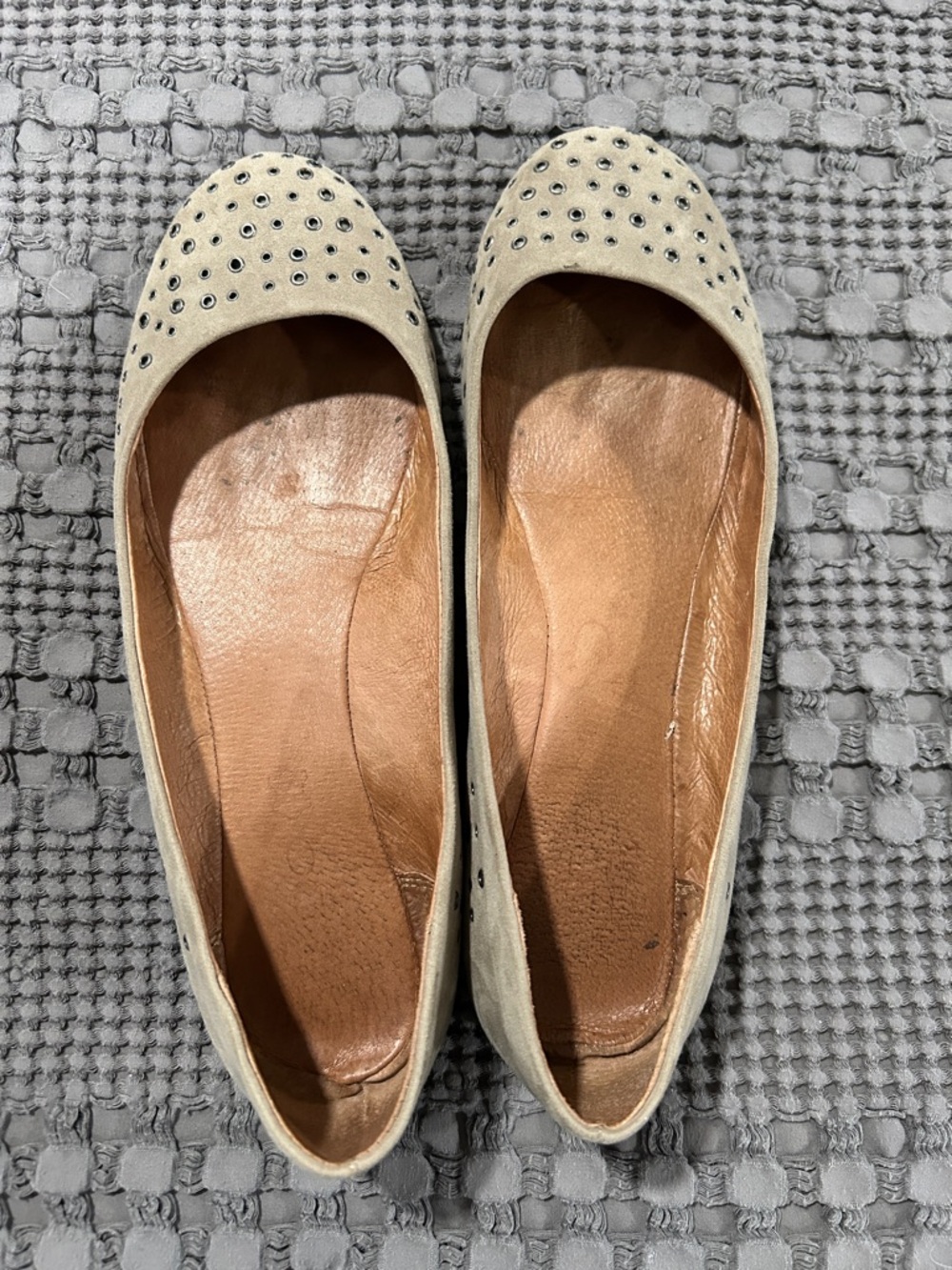 ALDO Studded Beige Women’s Ballet Flats